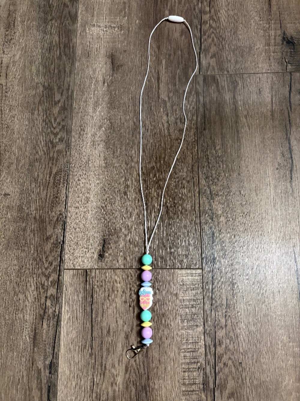 cute handmade womens teacher lanyard